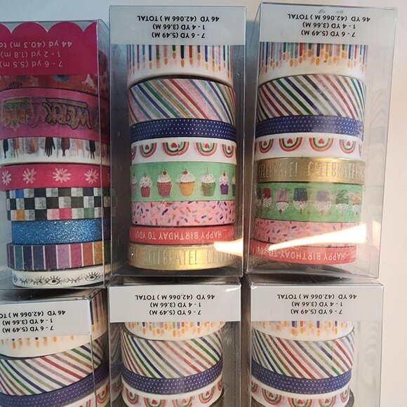 Birthday & Girl Power Washi Tape Bundle – 7 Sets | Scrapbook & Craft Supplies - Picture 3 of 5